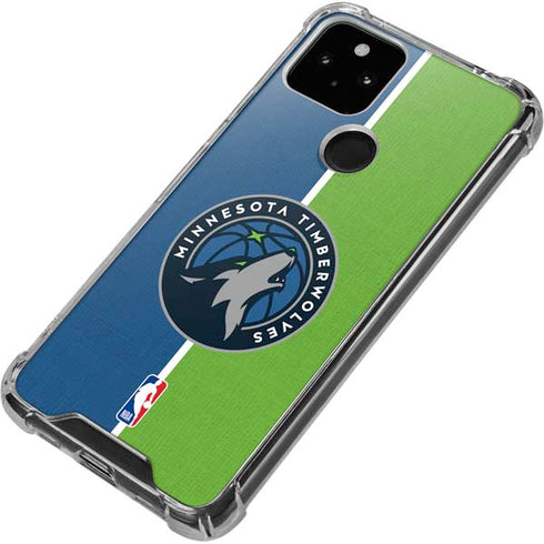 NBA Minnesota Timberwolves Canvas Google Pixel 5 Clear Case